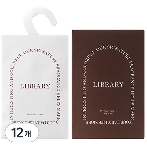 에이센트 퍼퓸 샤쉐 본품 L 라이브러리, 20g, 12개