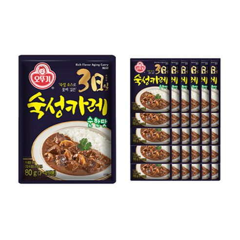 오뚜기 3일 숙성카레 순한맛, 100g, 8개