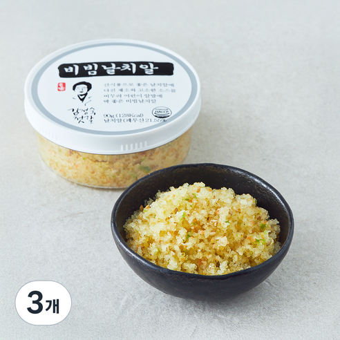 동광 김정숙 젓갈 비빔 날치알, 3개, 90g