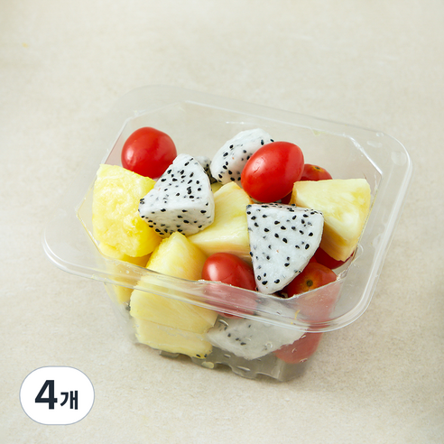 All바른농장 파인애플 방울토마토 용과 골고루 혼합팩 3, 4개, 300g