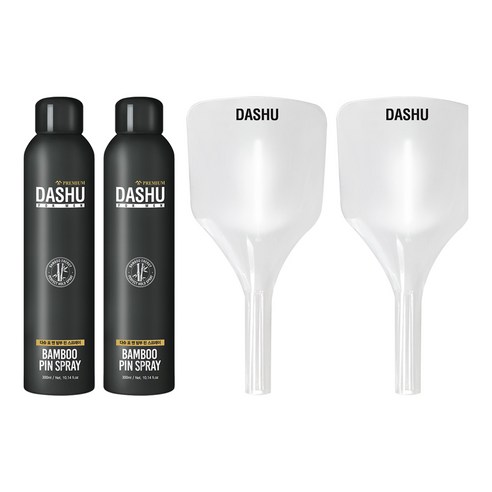 다슈 포 맨 프리미엄 밤부 핀 헤어스프레이+ 페이스 커버, 2세트, 300ml