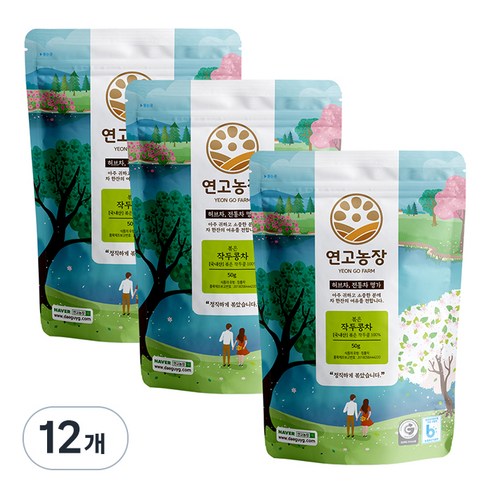 연고농장 볶은 작두콩차, 50g, 12개, 12개
