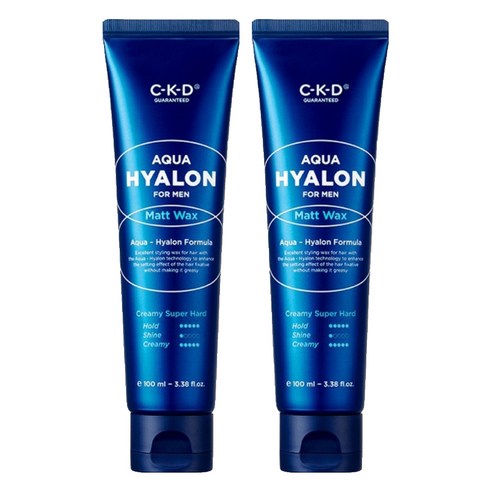 씨케이디 포맨 아쿠아 히알론 매트 헤어왁스, 100ml, 2개