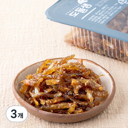 도들샘 쥐포채 간장조림, 300g, 3개