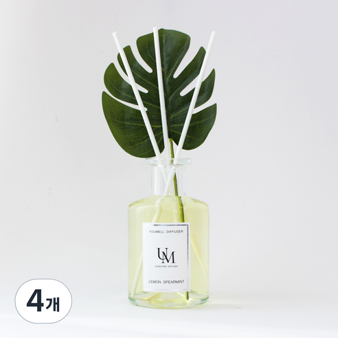 유멜 시그니처 디퓨저 200ml, 레몬스피아민트, 4개