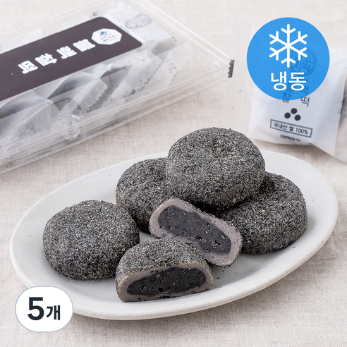 청사초롱 블랙찰떡 (냉동), 60g, 5개입, 5개