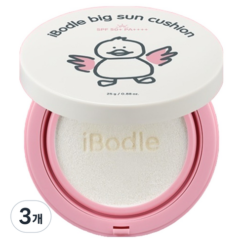 아이보들 유아용 빅 선 쿠션 SPF50+ PA++++, 25g, 3개