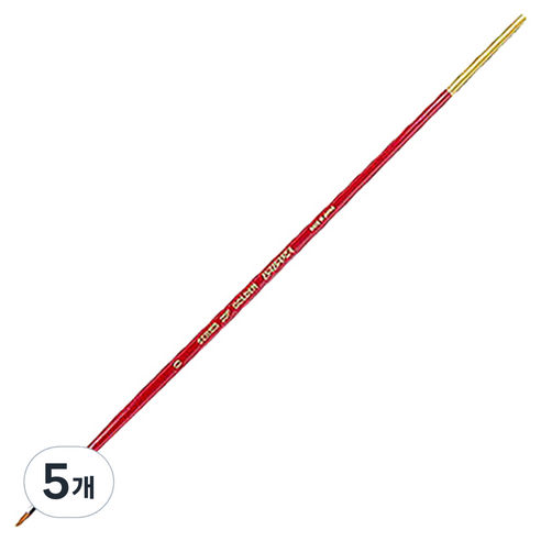 바바라 나이론 유화 아크릴붓 20F, 0호, 5개