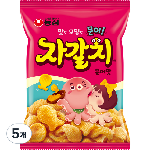 자갈치 문어맛 과자, 174g, 5개