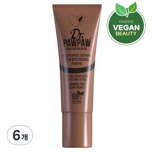 닥터포포 틴티드 컬러 멀티밤, 리치모카, 10ml, 6개