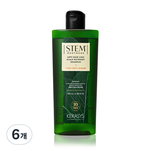 케라시스 스템루텐스 두피영양샴푸 탈모케어, 6개, 180ml