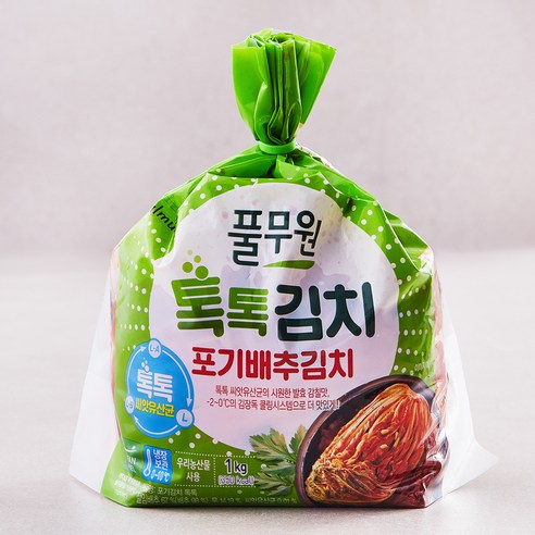 풀무원 톡톡 포기김치, 1kg, 1개