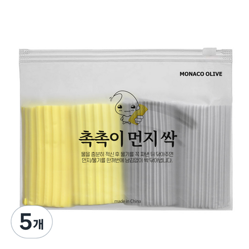 모나코올리브 촉촉이 먼지싹 만능 걸레 4p 본품, 5세트
