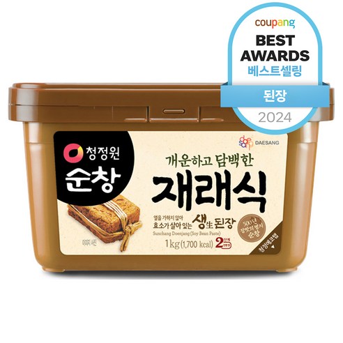 청정원순창 재래식 생된장, 1kg, 1개