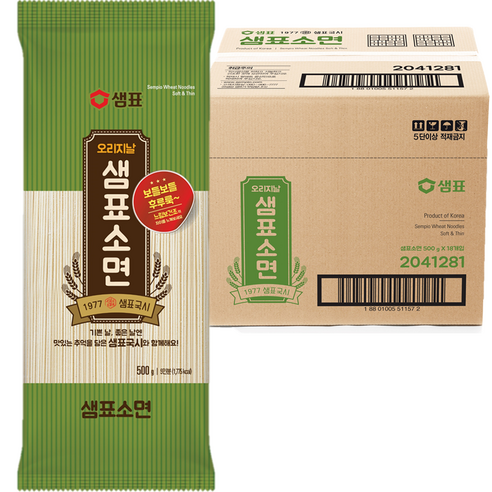 샘표 소면, 500g, 18개