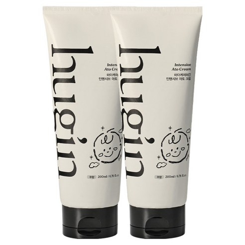 허긴 유아용 인텐시브 아토 크림 무향, 200ml, 2개