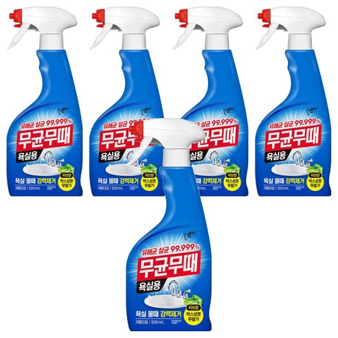 무균무때 욕실용 세정제, 500ml, 5개