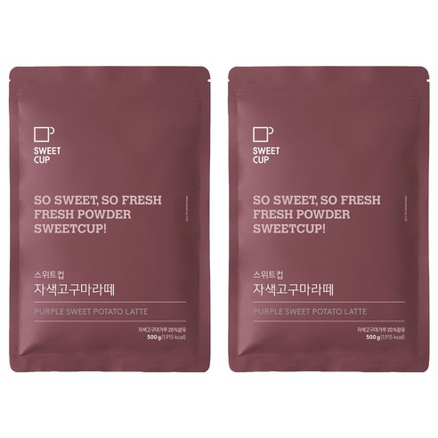 스위트컵 자색고구마라떼 파우더, 500g, 1개입, 2개