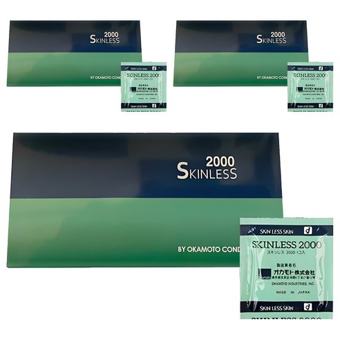 오카모토 스킨레스 2000 일반형 콘돔, 30개입, 1개