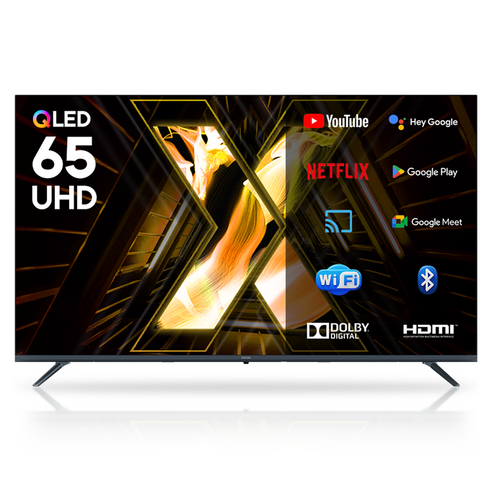 이노스 4K UHD QLED LED 구글 3.0 스마트 TV 방문설치, X65 QLED, 무타공 벽걸이형(추가비용발생), 165.1cm