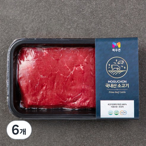 목우촌 국내산 소고기 우둔 장조림용 (냉장), 300g, 6개