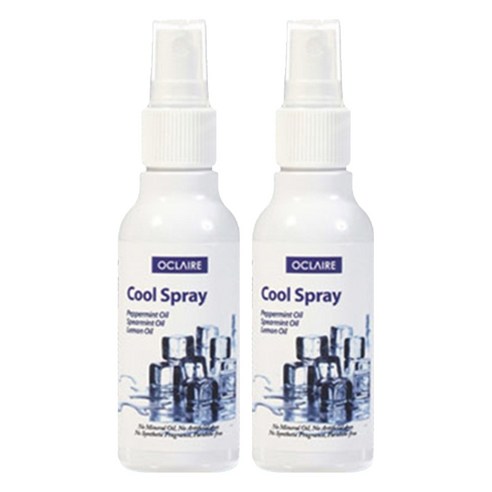 오끌레어 아로마 페퍼민트 쿨스프레이 미스트, 120ml, 2개