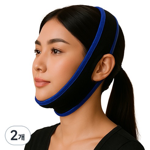 안이네 수면 입벌림 방지 밴드 블루, 2개
