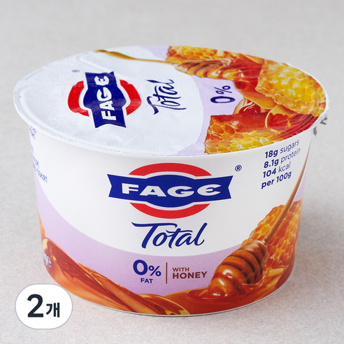 파예 무지방 그릭 요거트 허니, 150g, 1개입, 2개