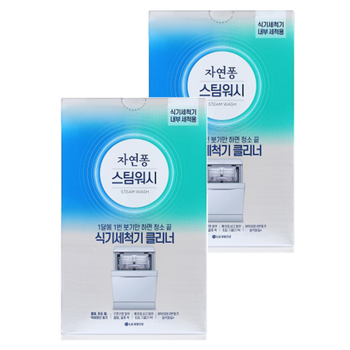 자연퐁 스팀워시 식기세척기 클리너 2p, 200g, 2개