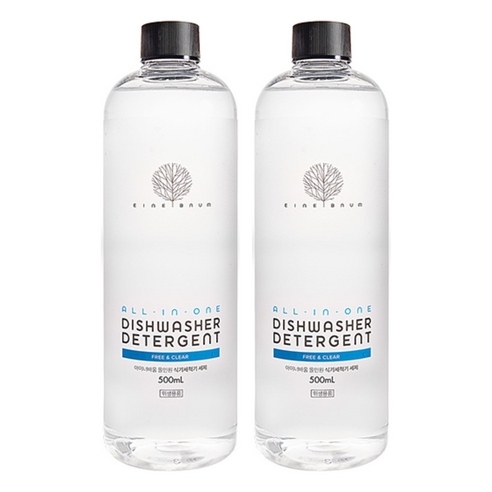 아이너바움 올인원 식기세척기 세제, 2개, 500ml