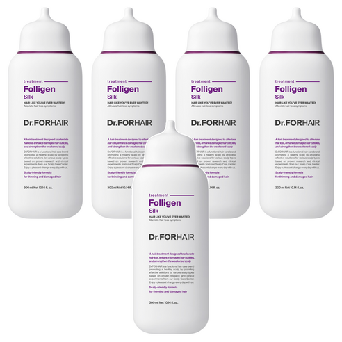 닥터포헤어 폴리젠 실크 단백질 손상모 트리트먼트, 5개, 300ml