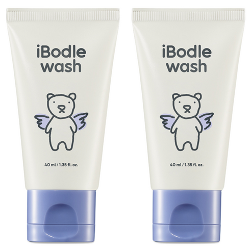 아이보들 페이스 바디워시 그린플로랄향, 2개, 40ml