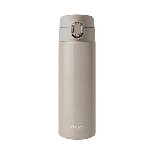타푸코 원터치 스텐레스 텀블러, 코코아, 450ml