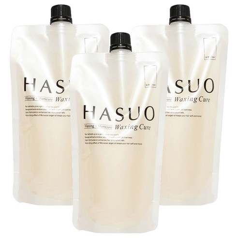 하수오 헤어용 왁싱큐어 500g, 투명, 3개