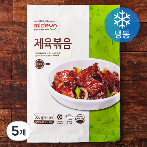 미드운 제육볶음 (냉동), 350g, 5개