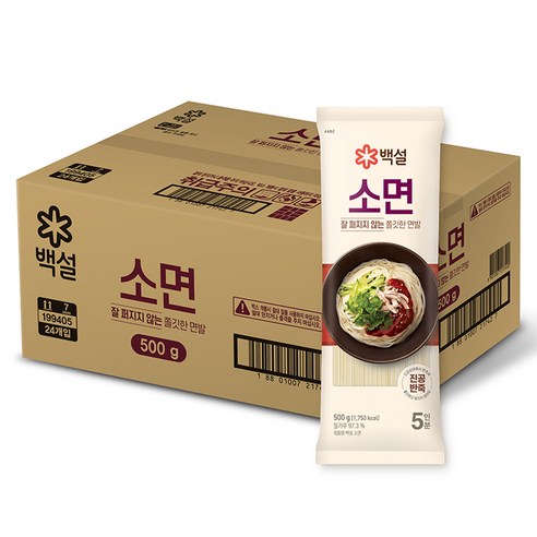 백설 소면, 500g, 24개