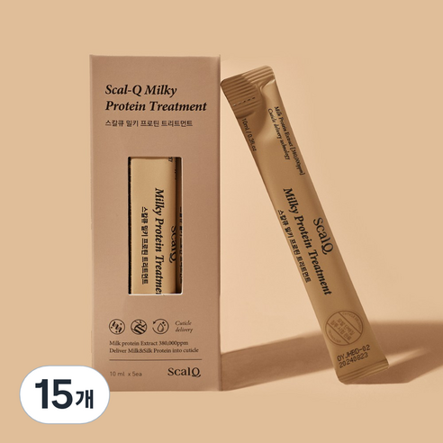 스칼큐 밀키프로틴 헤어 트리트먼트 스틱형, 10ml, 15개