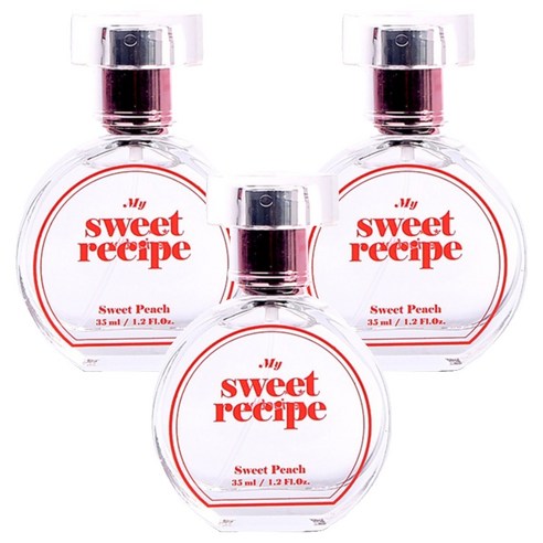 레시피박스 마이 스위트 레시피 스위트피치 어린이 향수, 35ml, 3개