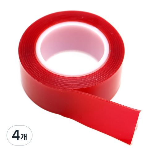 코텍스 강력파워 아크릴폼 양면테이프 24mm x 1.5m, 4개