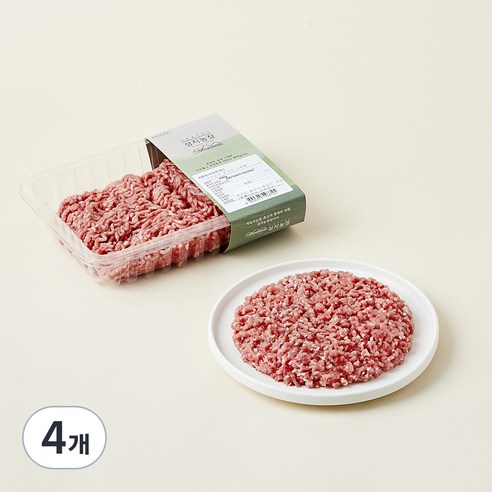 성지농장 동물복지 인증 뒷다리 다짐육 (냉장), 500g, 4개