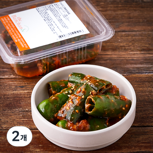 더반찬 아삭이고추 된장무침, 110g, 2개