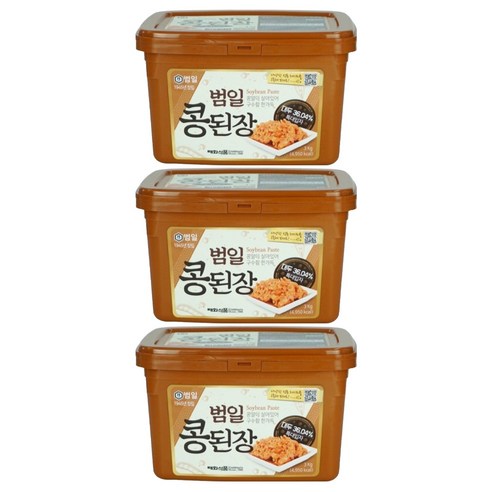 범일 콩된장 특대입자, 3kg, 3개