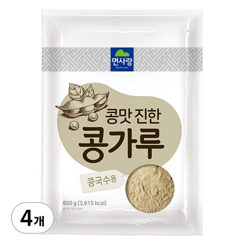 면사랑 콩맛 진한 콩가루, 850g, 4개
