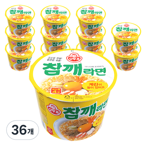 오뚜기 참깨 컵라면 110g, 36개