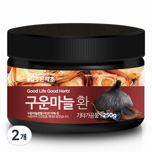 조은약초 프리미엄 구운마늘환, 2개, 250g