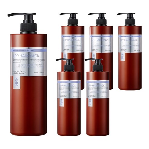 하라즈 LPP 극손상 단백질 헤어팩, 1000ml, 6개