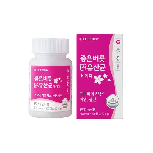 라이프스토리 좋은버릇 참유산균 레이디 2개월분, 60정, 1개