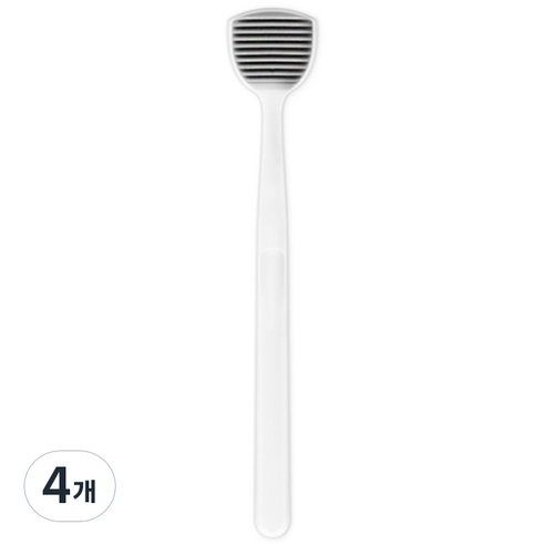 생활도감 혀클리너 흰색, 14g, 4개