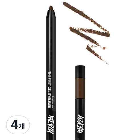 머지 더 퍼스트 젤 아이라이너 0.5g, G2 더치브라운, 4개