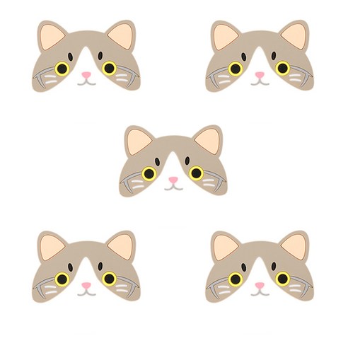 블럭마트 고양이 컵받침, 5